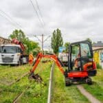 Prace torowe w Łodzi