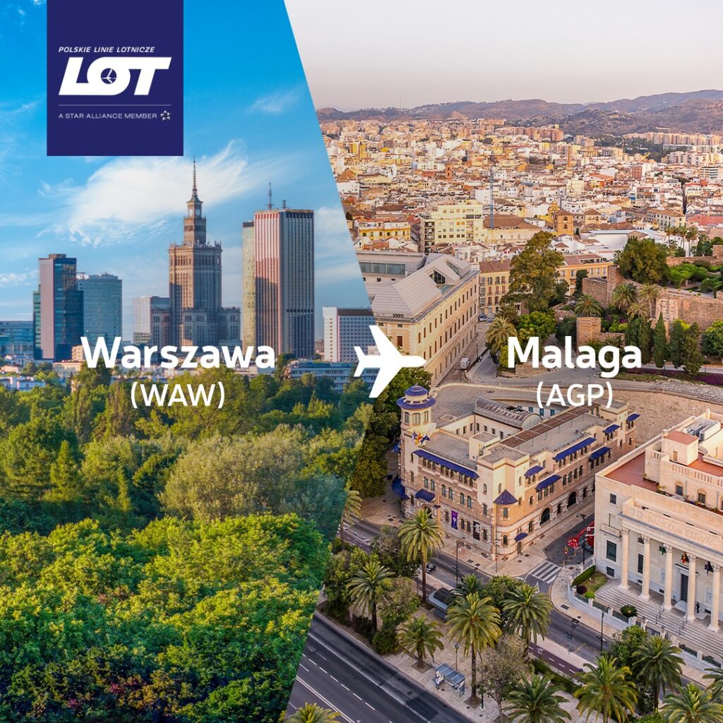 PLL LOT polecą do Malagi. Nowe całoroczne połączenie od stycznia 2026 roku