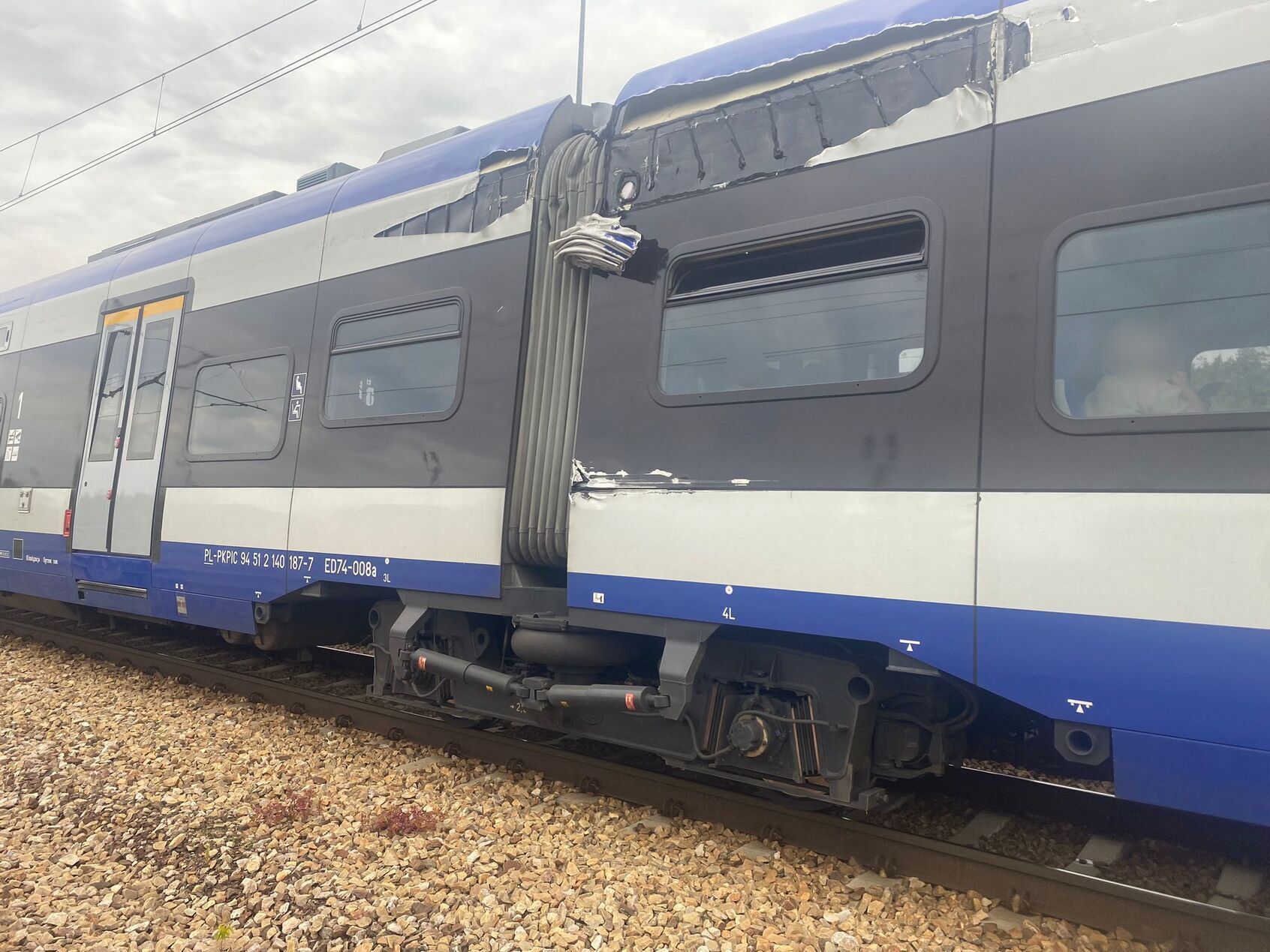 Inforail - Żuraw zaatakował Edytę. Wyglądało to groźnie