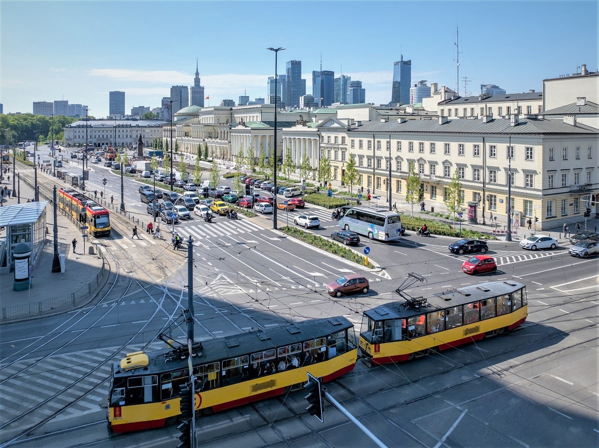 Infotram - Plac Bankowy bez tramwajów. Kolejne utrudnienia w Warszawie