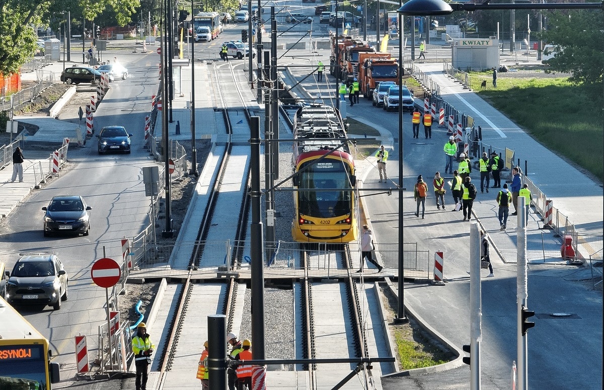 Infotram - Latem Warszawa uruchomi nową linię tramwajową nr 19. realizowane są już testy