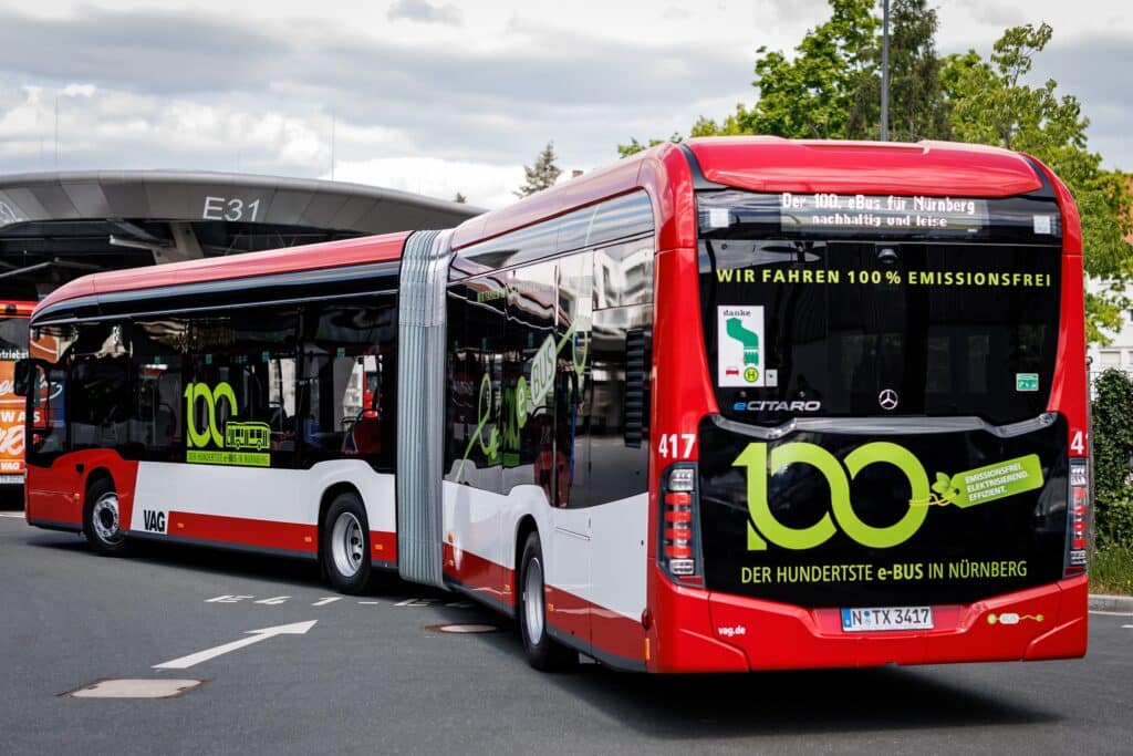 VAG Norymberga z setnym elektrobusem. Jubileuszowy model eCitaro G