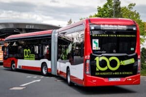 Setny e-bus w Norymberdze już na trasie – Mercedes eCitaro G świętuje z flotą VAG