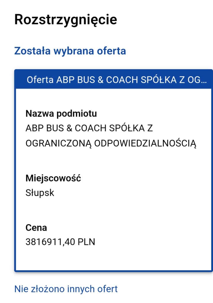 Euromatpol rozstrzyga przetarg na elektrobus. W grze została tylko jedna oferta