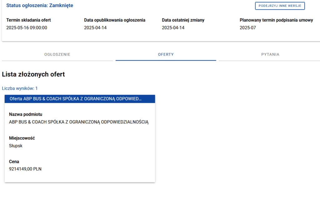 GPKS Gniezno z ofertą na elektrobusy pod Czerniejewo. Euromatpol anuluje przetarg z ofertą Veramo