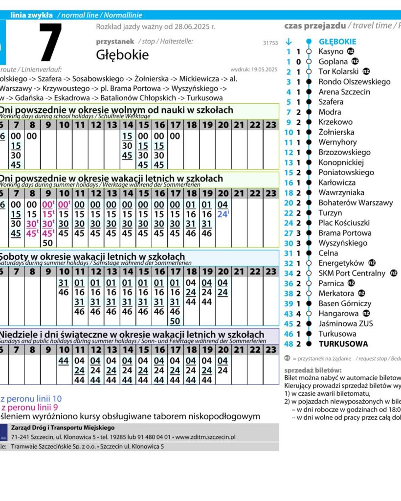 Wydłużona trasa linii tramwajowej nr 7 w Szczecinie. Od 28 czerwca