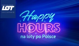Promocyjne loty krajowe z LOT-em: nawet -25% zniżki z kodem HAPPYHOURS
