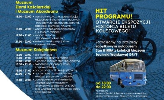 Noc Muzeów 2025 w Kościerzynie z transportowym twistem – parowozy i autobus