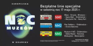 Noc Muzeów 2025 w Gdańsku: 50 miejsc, darmowa komunikacja i nowi debiutanci