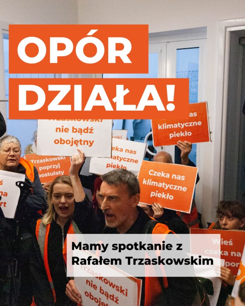 Warszawa/ Będzie spotkanie Trzaskowskiego z przedstawicielami Ostatniego Pokolenia; ustalono datę 16 czerwca