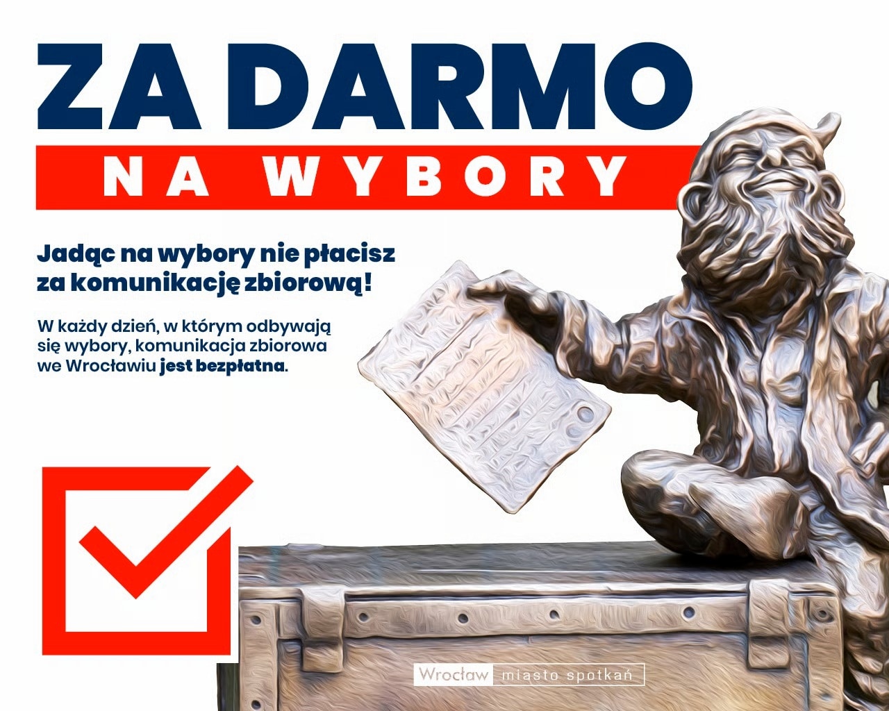 Infotrans - GZM, Jastrzębie-Zdrój i Wrocław z darmową komunikacją miejską na Wybory 2025