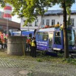 Wykolejenie tramwaju w Ostrawie