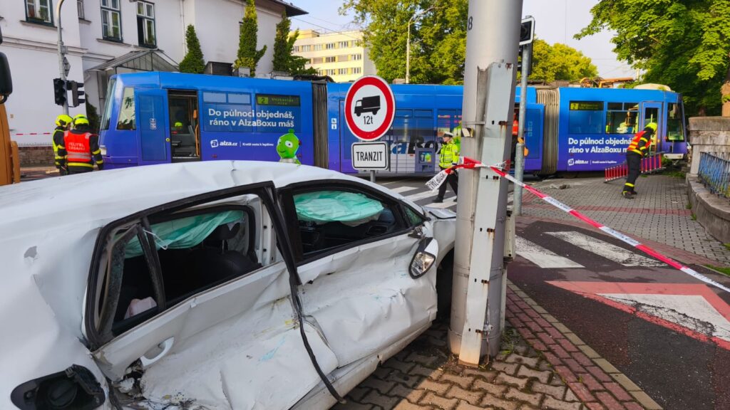 Wykolejenie tramwaju w Ostrawie