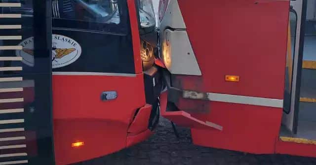 Zderzenie dwóch tramwajów w Katowicach. Wiadomo dlaczego do niego doszło foto: Czytelnik