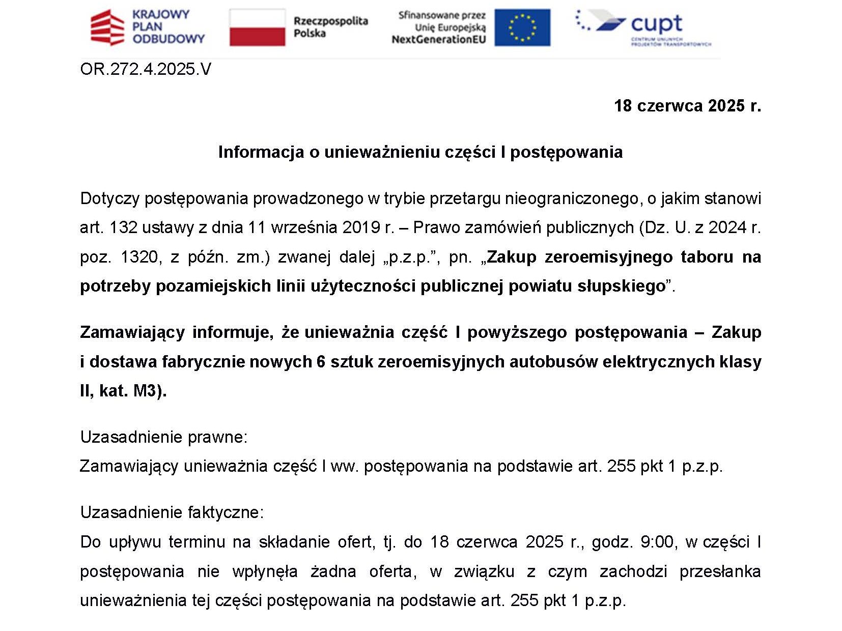 Powiat Słupski bez elektrobusów. Nie wpłynęła żadna oferta
