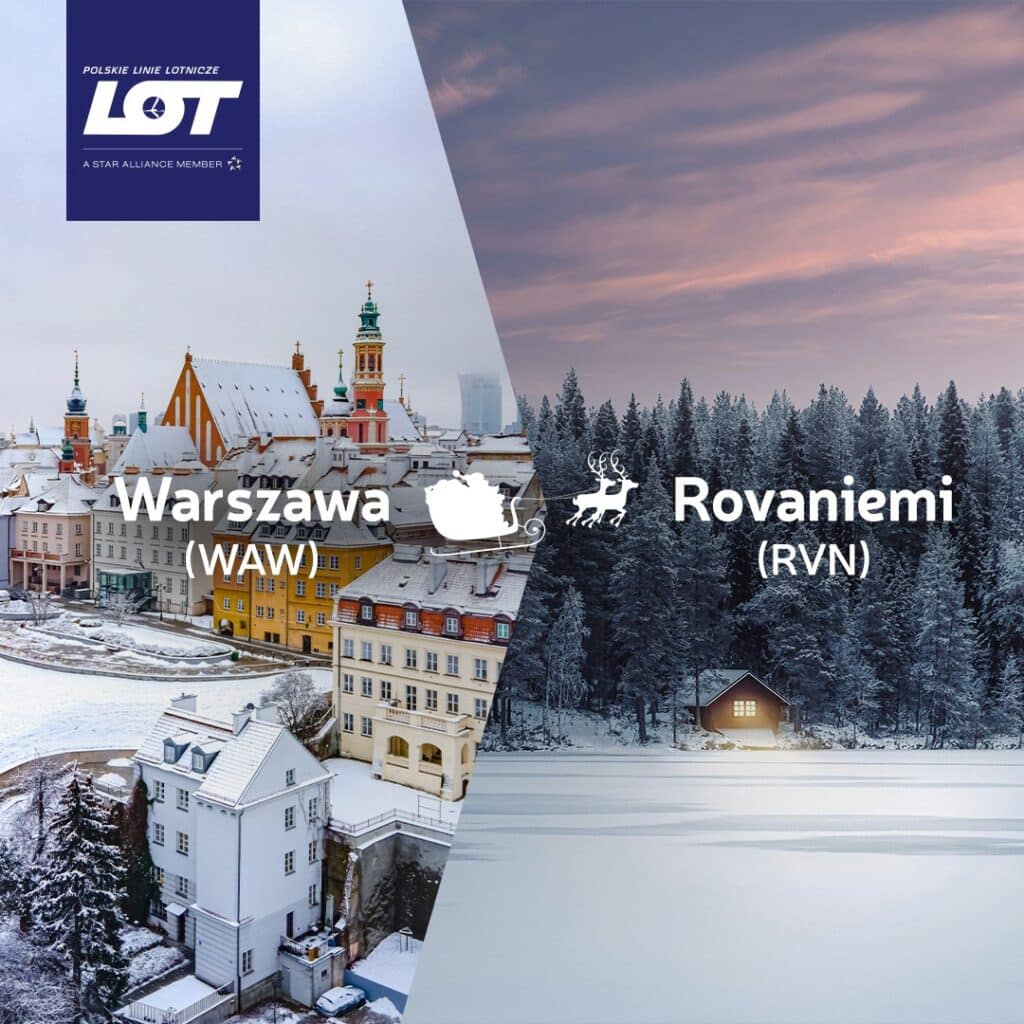 Z Warszawy do Laponii: LOT uruchamia zimowe loty do Rovaniemi
