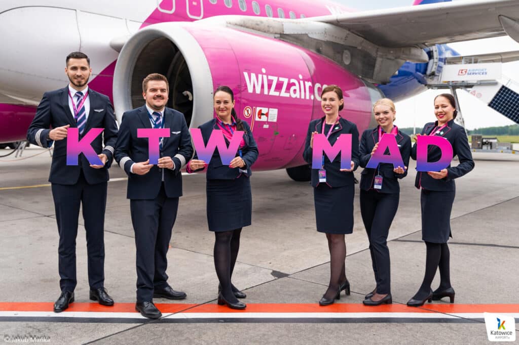 Wizz Air otwiera nowe połączenie z Katowic do Madrytu od czerwca 2025 roku