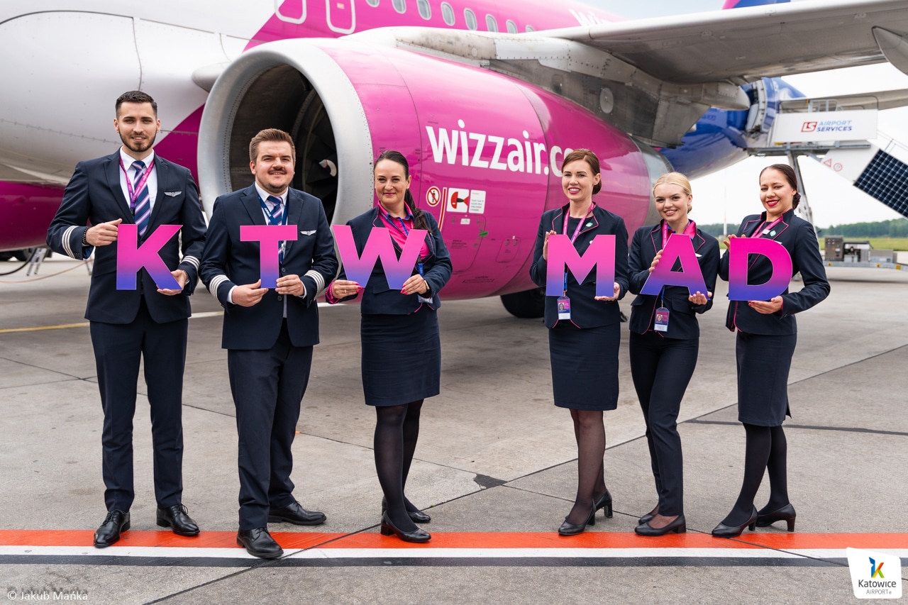 Infoair - Wizz Air otwiera nowe połączenie z Katowic do Madrytu od czerwca 2025 roku