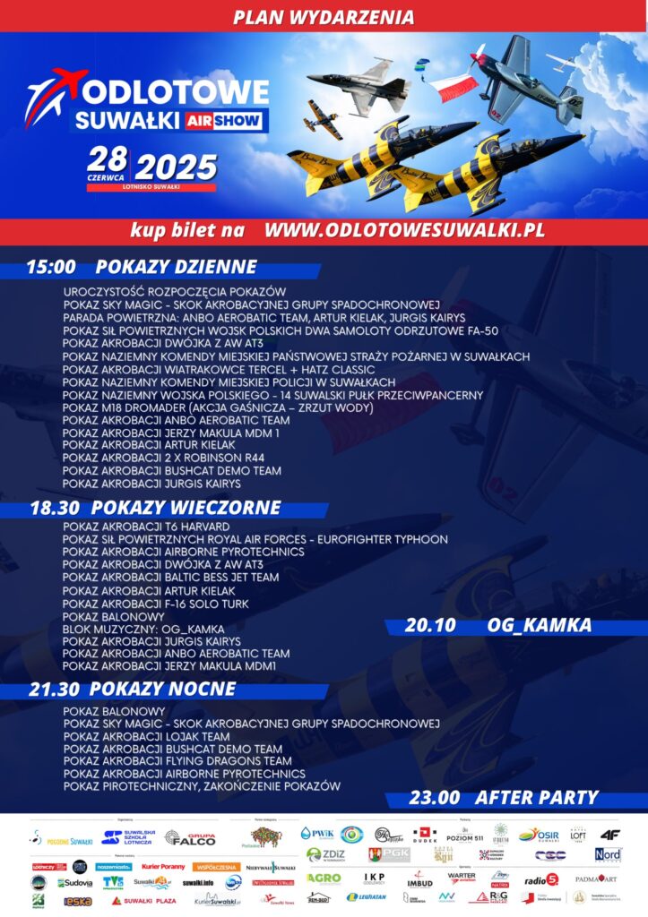 Solo Turk, Eurofighter i FA-50 – Air Show w Suwałkach z międzynarodową obsadą