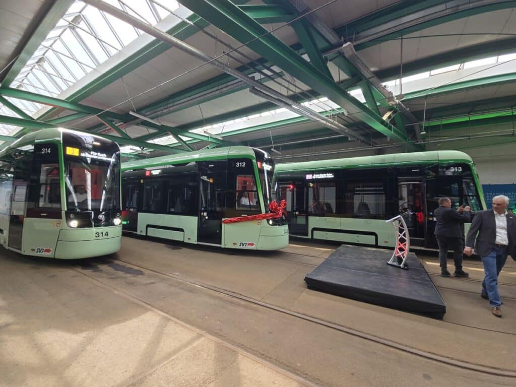 Nowe tramwaje Škoda rozpoczynają przewozy pasażerskie we Frankfurcie nad Odrą foto: Skoda