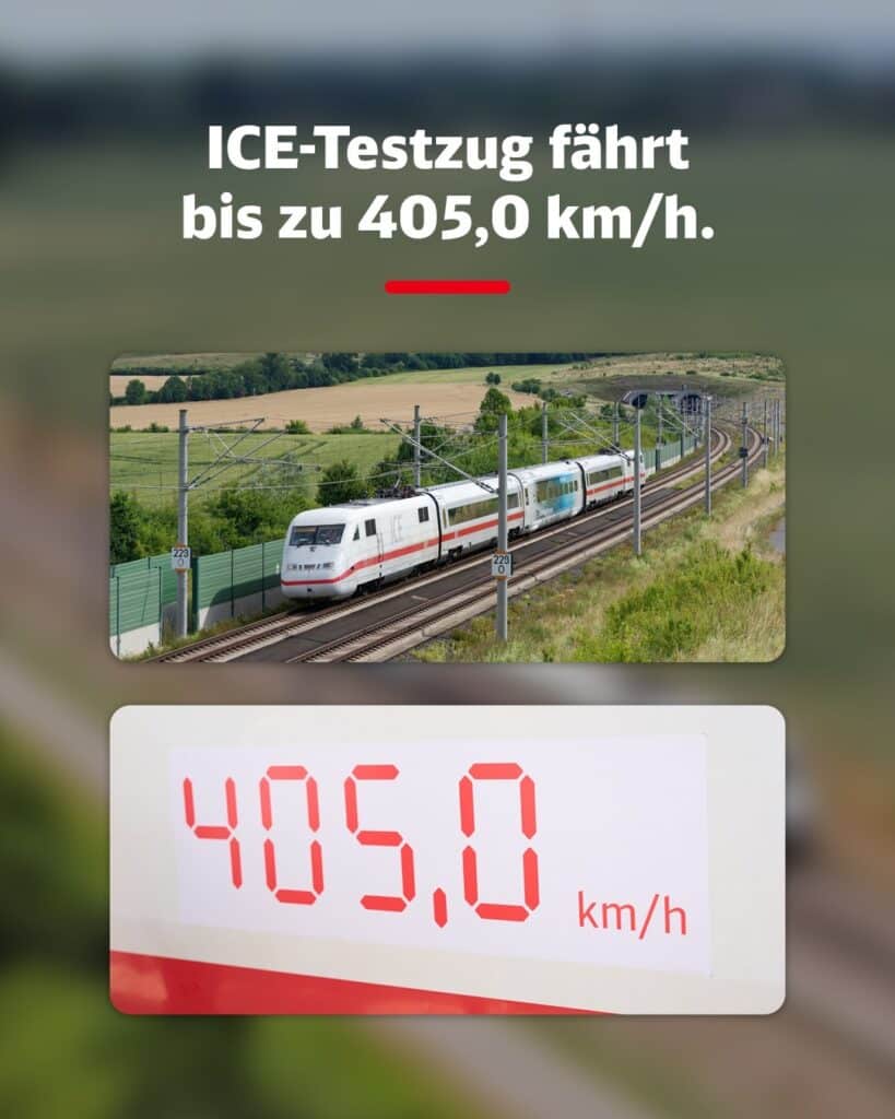 Rekord prędkości ICE