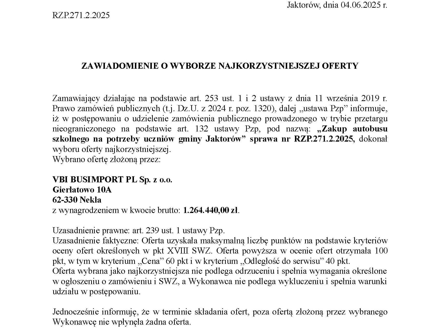 Jaktorów stawia na Visigo – Busimport wygrywa przetarg na szkolny autobus