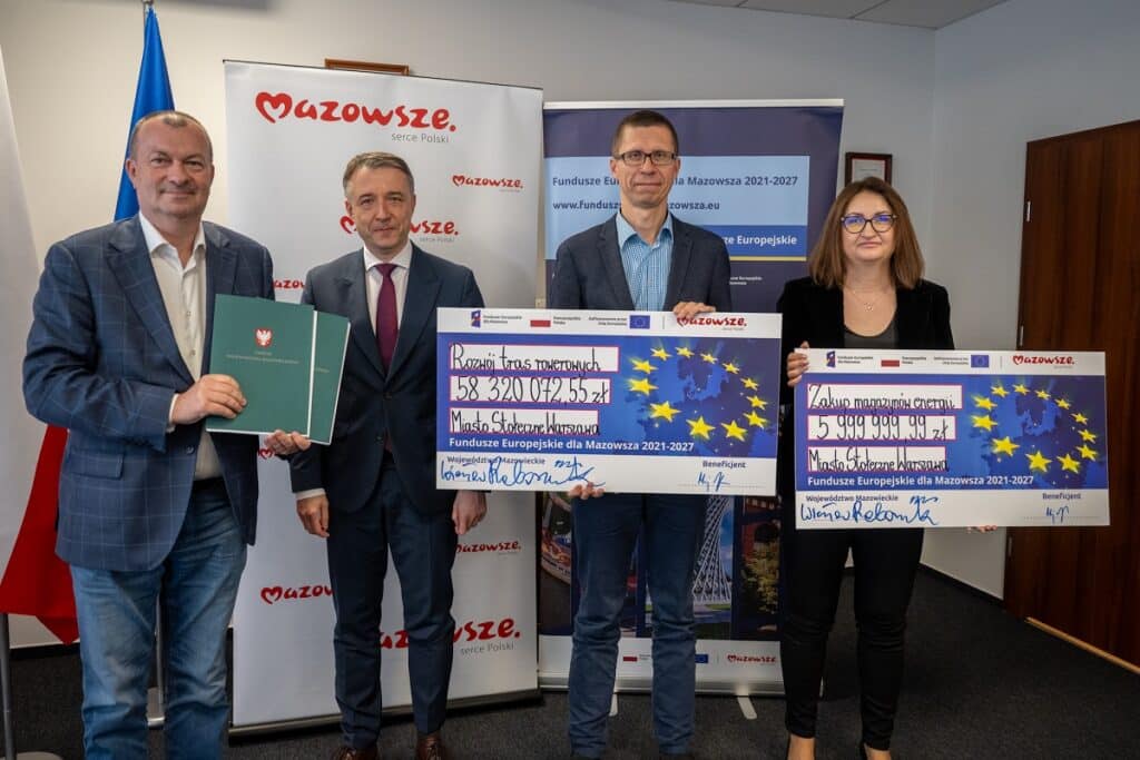 Duże unijne wsparcie dla Warszawy! Powstaną nowe ścieżki rowerowe i magazyny energii