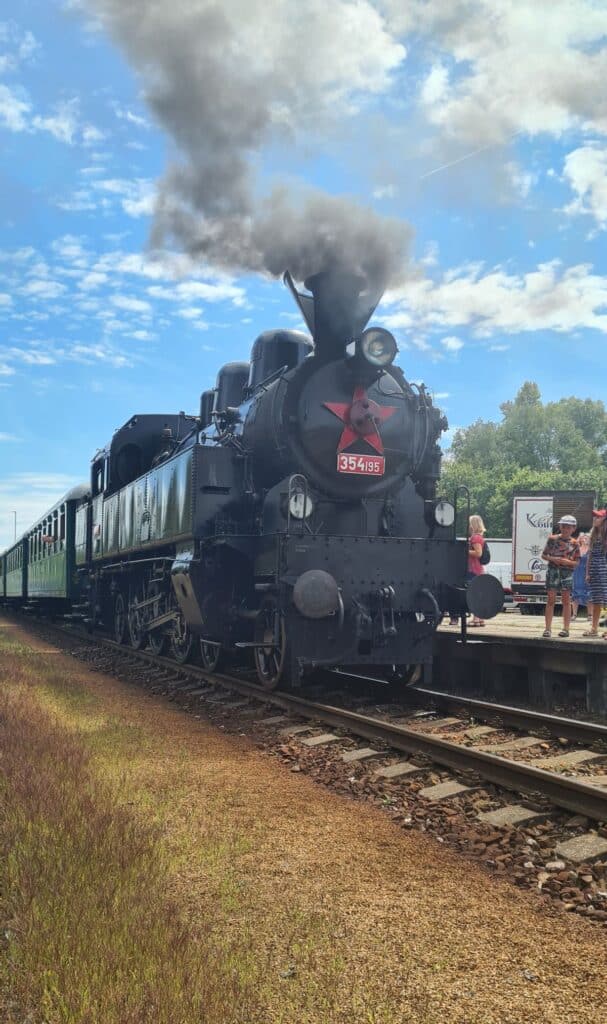 Parowóz na weekendowe uroczystości Szlaku Posázawskiego i do Zruča nad Sázavou foto: Ceske drahy