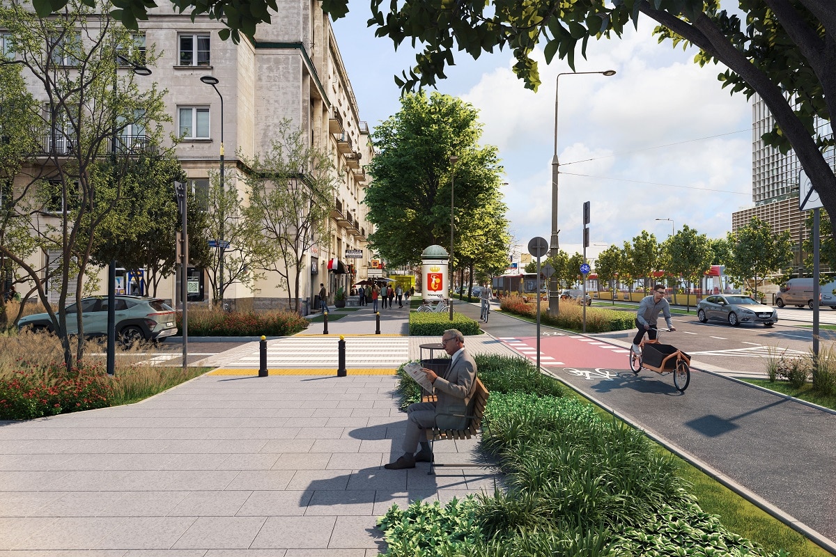 Infobike - Zielona Marszałkowska. Co przebudowa oznacza dla rowerzystów?