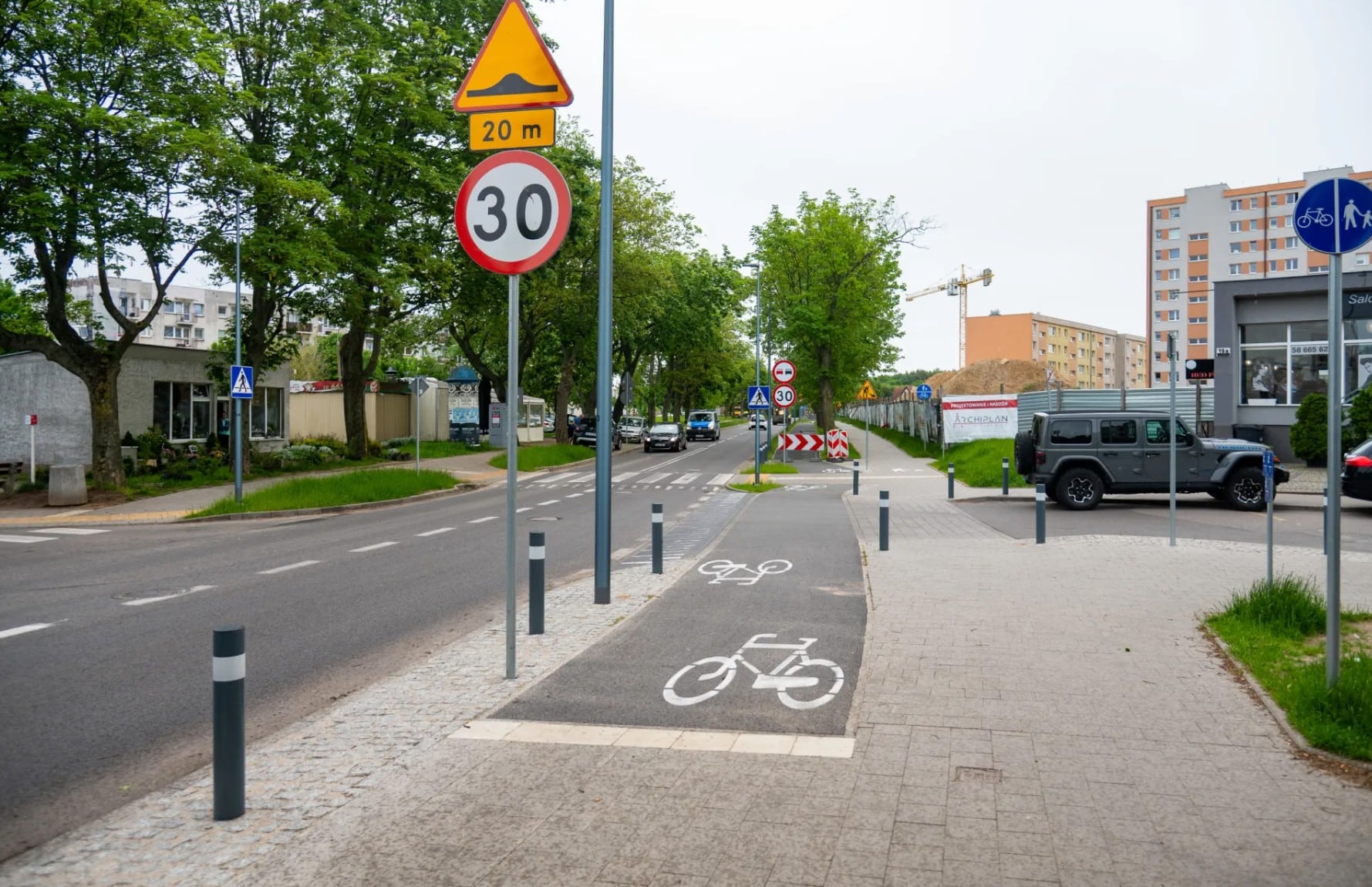 Infobike - Pół roku po remoncie – zmiana nawierzchni na drodze rowerowej w Gdyni