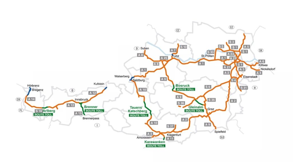 Austria/ Zakaz omijania zakorkowanych autostrad lokalnymi drogami