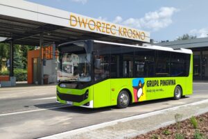 Autobus BMC na testach w MKS Krosno