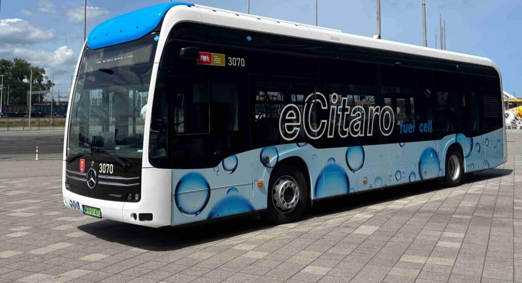 Roadshow Daimlera w Gdańsku. Mercedes-Benz eCitaro Fuel Cell na testach w GAiT