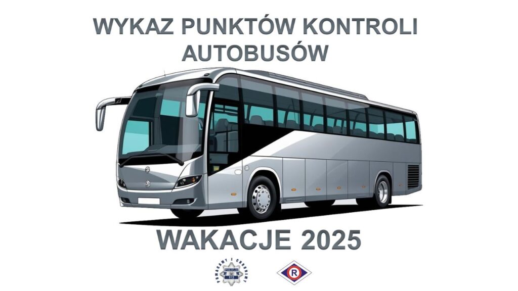 Wakacyjne kontrole autobusów – mamy listę punktów 2025. Start od długiego weekendu