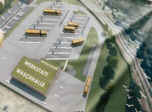 Daimler Buses Solutionsbuduje zajezdnie autobusową w Lüneburg dla MOIN Gmbh.