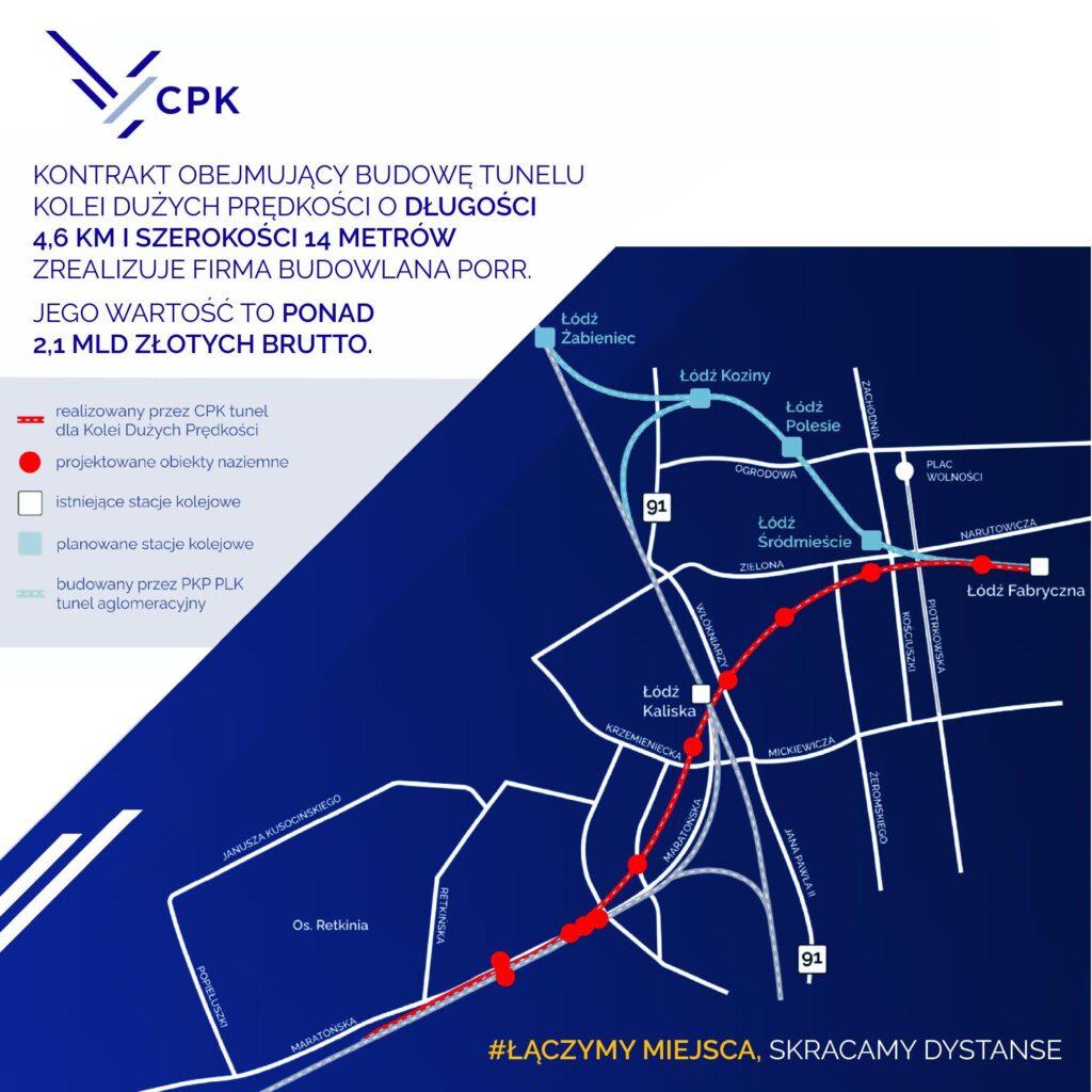Największy dotychczasowy kontrakt CPK na najdłuższy i najszerszy tunel kolejowy w Polsce podpisany