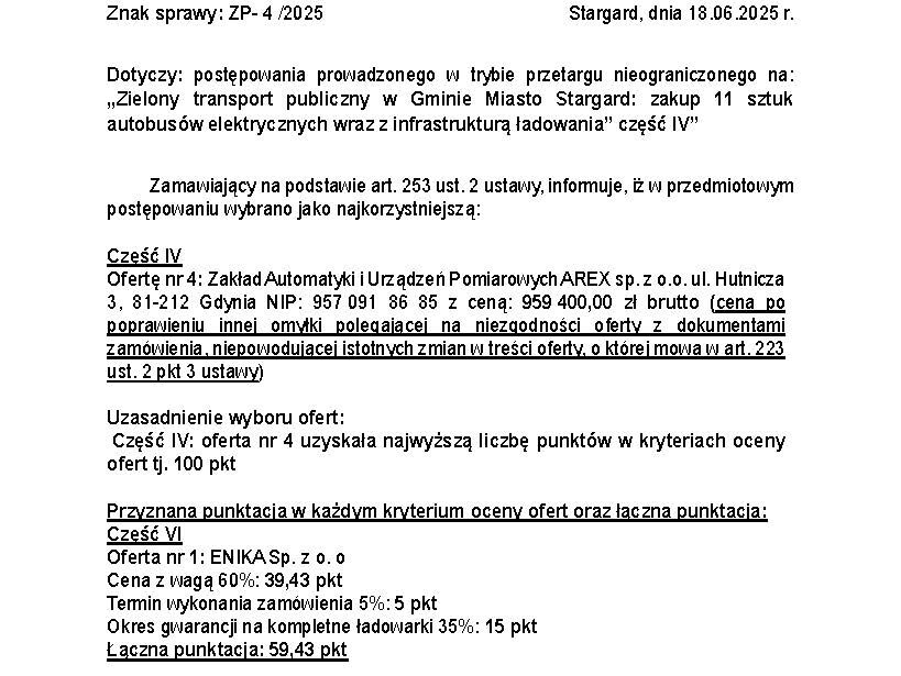Zielony transport w Stargardzie: ładowarki już zamówione, pora na małe elektrobusy