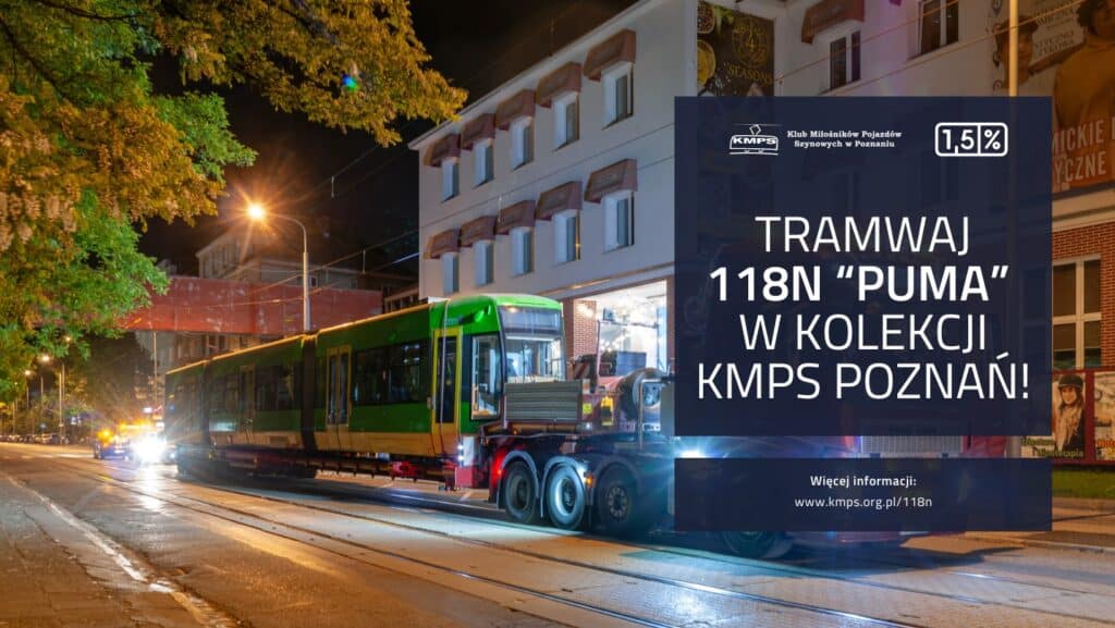 Tramwaj 118N „Puma” w kolekcji miłośników z Poznania. Co dalej z prototypem?