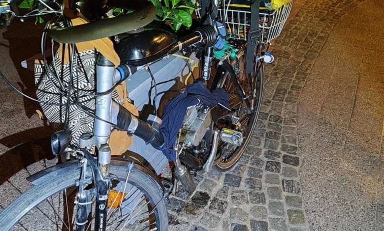 Pomorskie: Rowerzysta zamiast oświetlenia używał … znicza na baterie