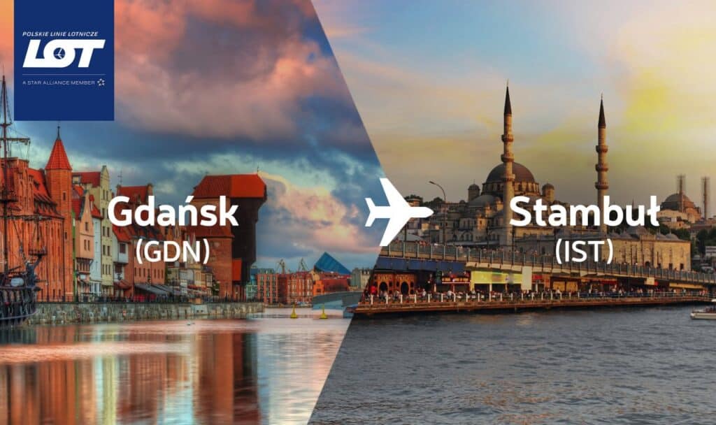 Gdańsk/ Od stycznia 2026 LOT-em z Gdańska do Stambułu