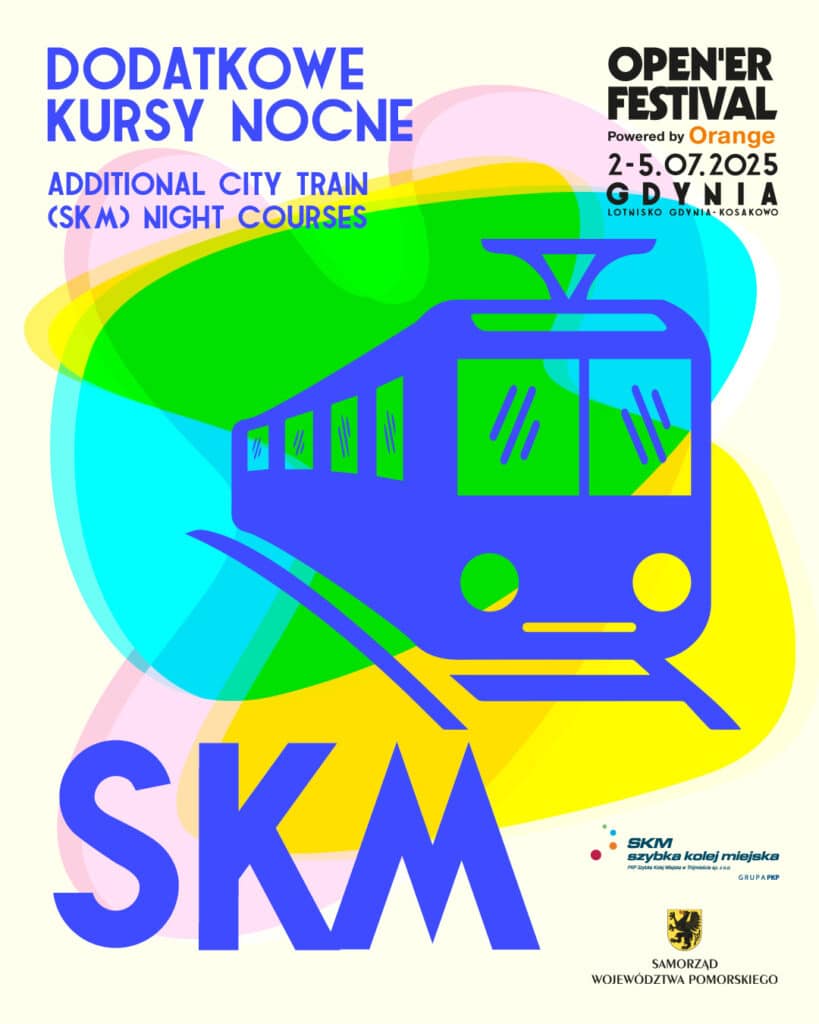 PKP SKM uruchomi dodatkowe pociągi na Open`er Festival