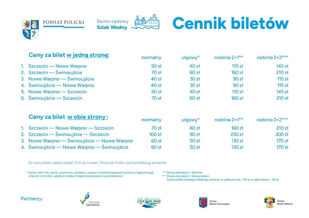 Znamy ceny biletów tramwaju wodnego na trasie Szczecin-Świnoujście. Gdzie je kupić?