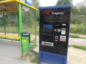 Zielona Góra: pilotażowy test automatu biletowego firmy Trapeze.