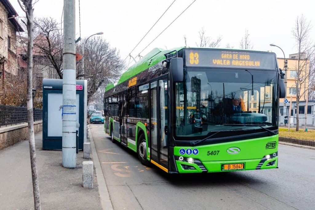 Trolejbus Solaris Trollino 12 w Bukareszcie