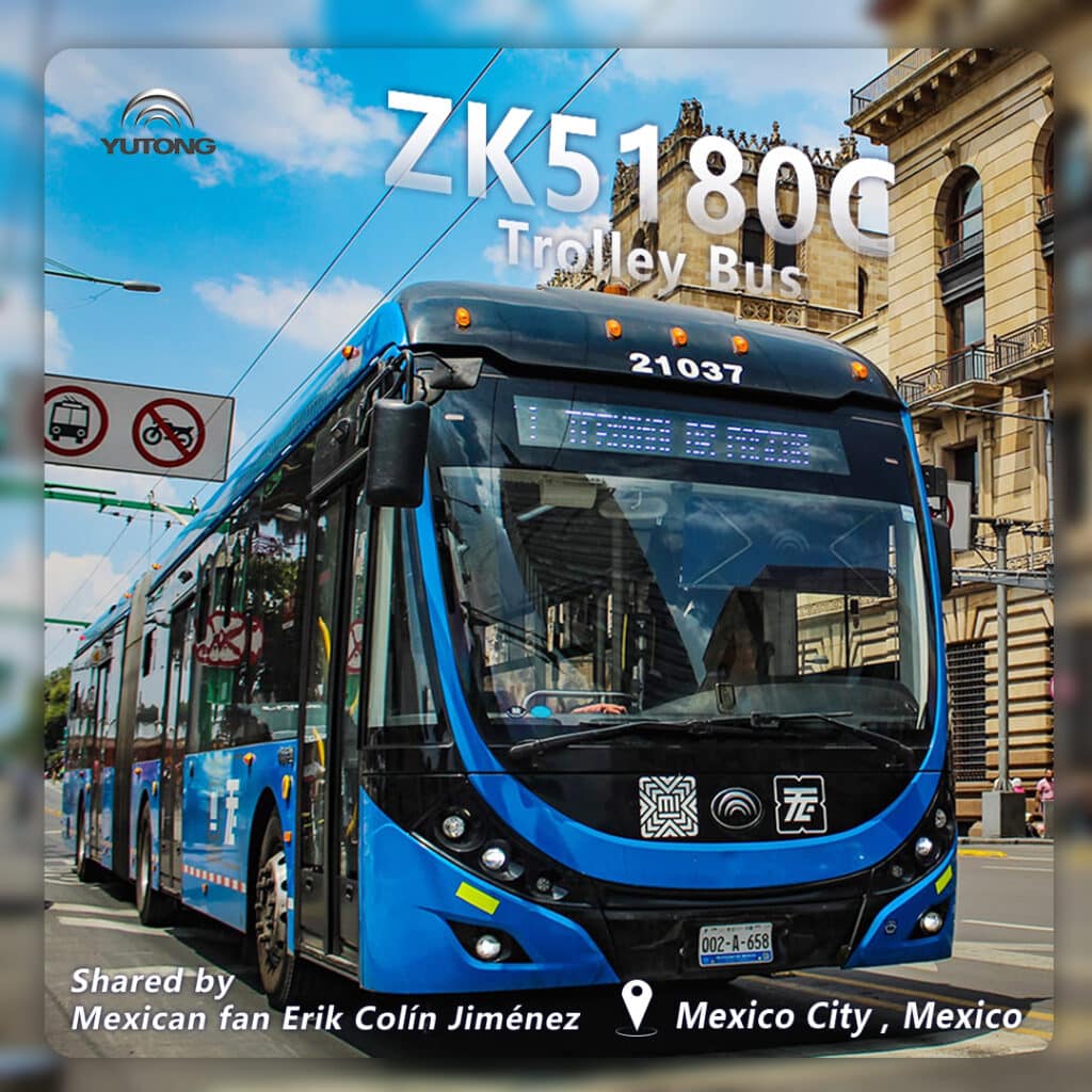 Trolejbusy Yutong ZK51180C dla Meksyku