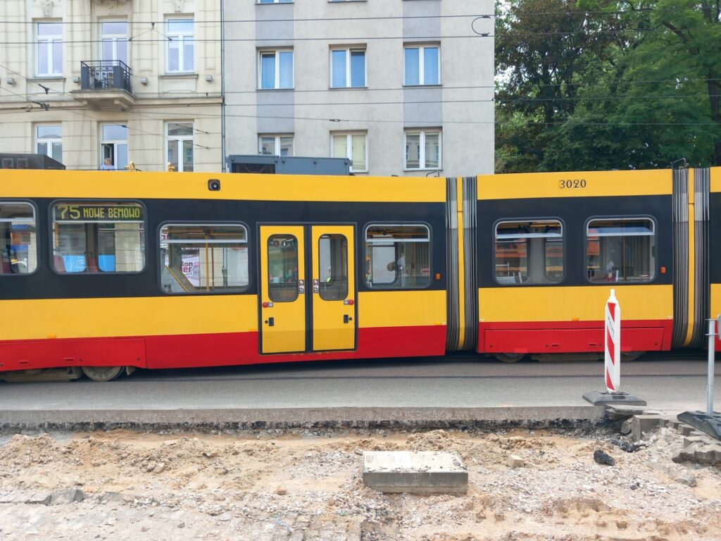 Wykolejenie tramwaju na Woli