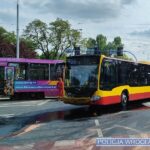 Zderzenie tramwaju z autobusem