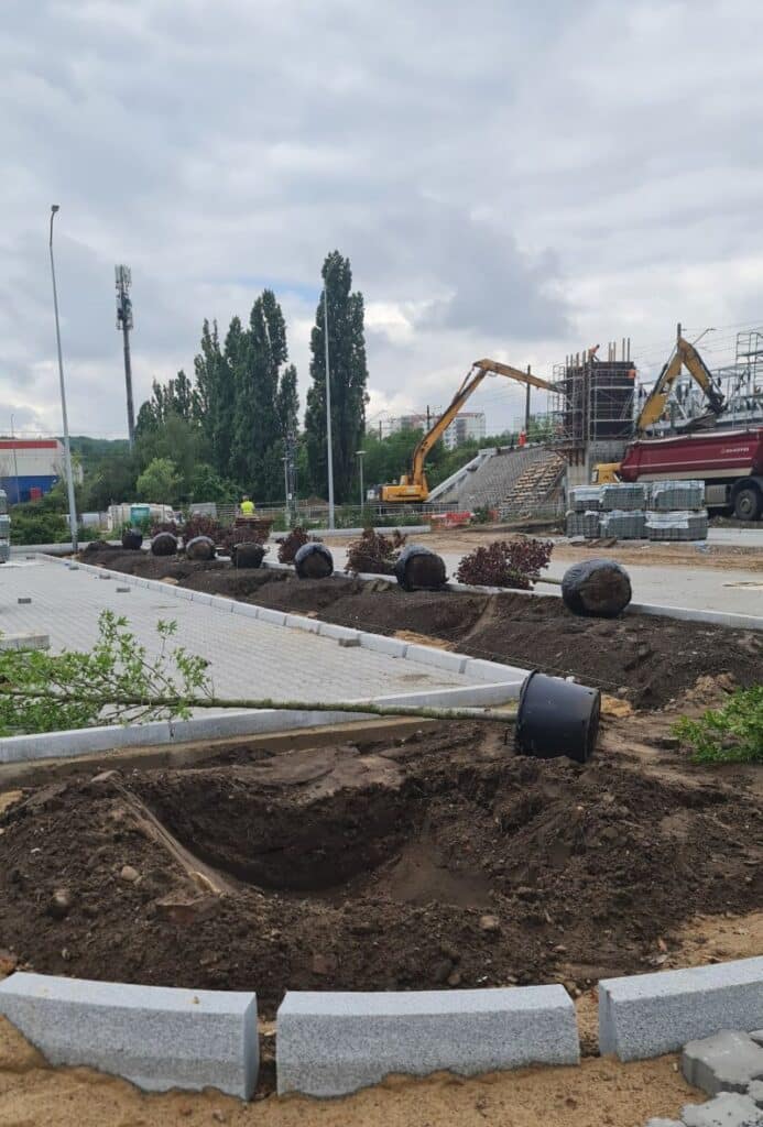Postęp prac na pętli Turkusowa w Szczecinie. Zakończenie inwestycji coraz bliżej foto: ZDiTM