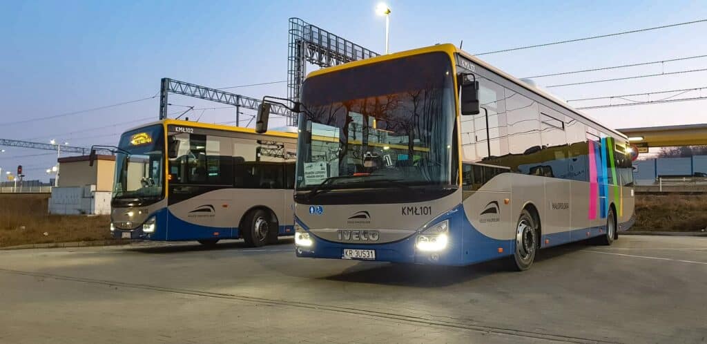 Nowa połączenie Małopolskich Linii Dowozowych na trasie Kraków MDA – Kraków Lotnisko  Małopolskie Linie Dowozowe