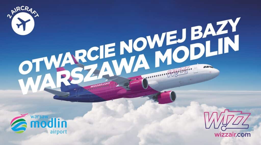 Wizz Air wraca do Modlina z 11 nowymi trasami i dwoma samolotami